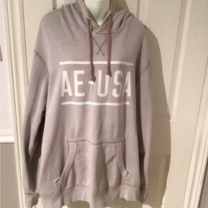 American Eagle Outfitters Light Gray Hoodie